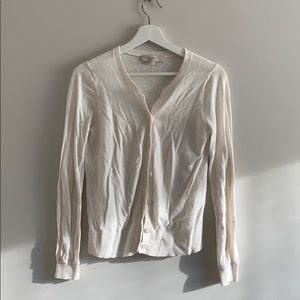 Loft White Cardigan